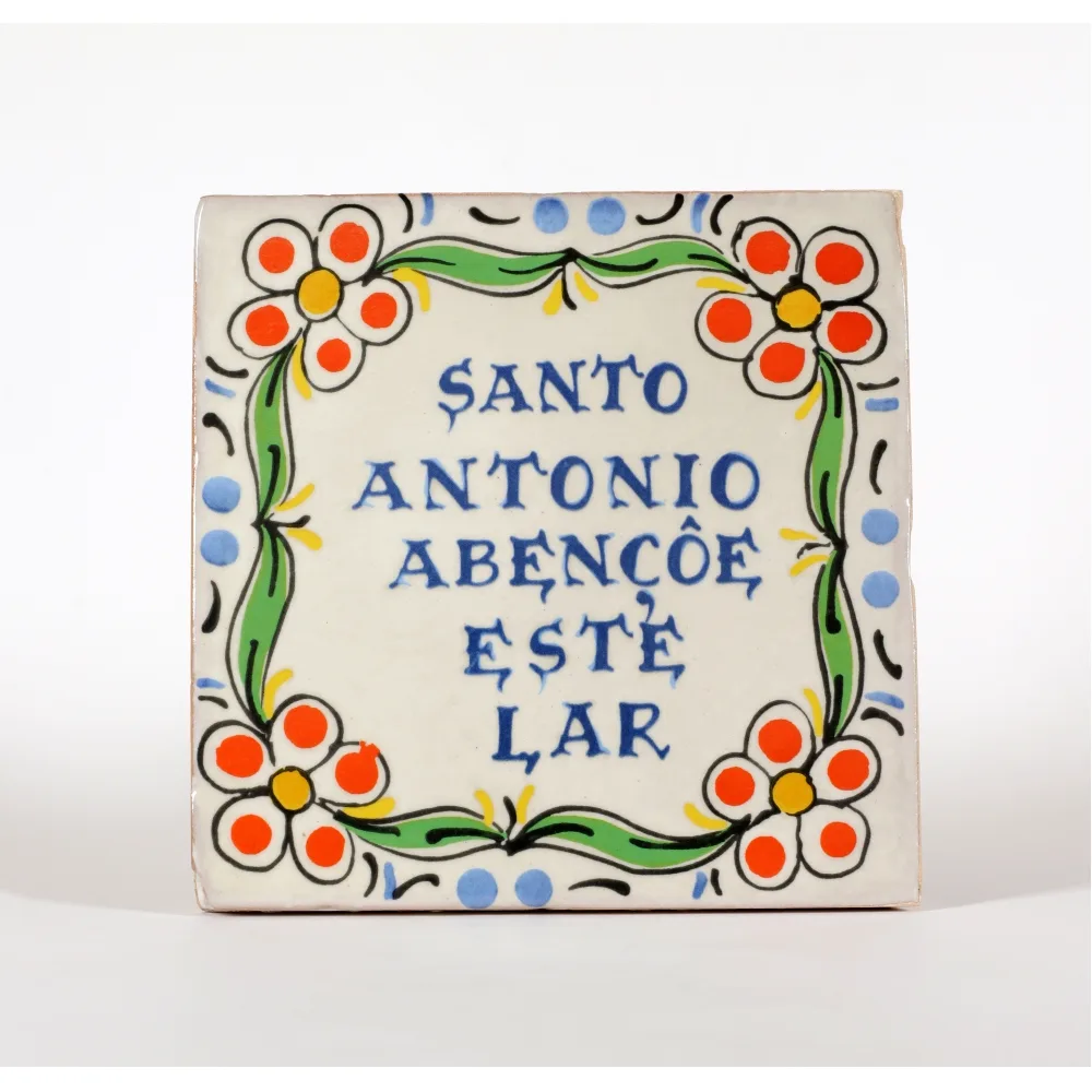 Azulejo “Santo António Abençoe Este Lar”
