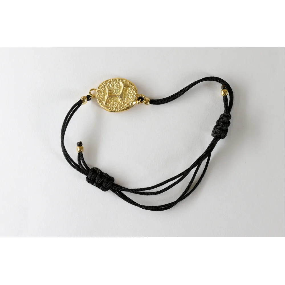 Pulseira Prata Dourada Veado