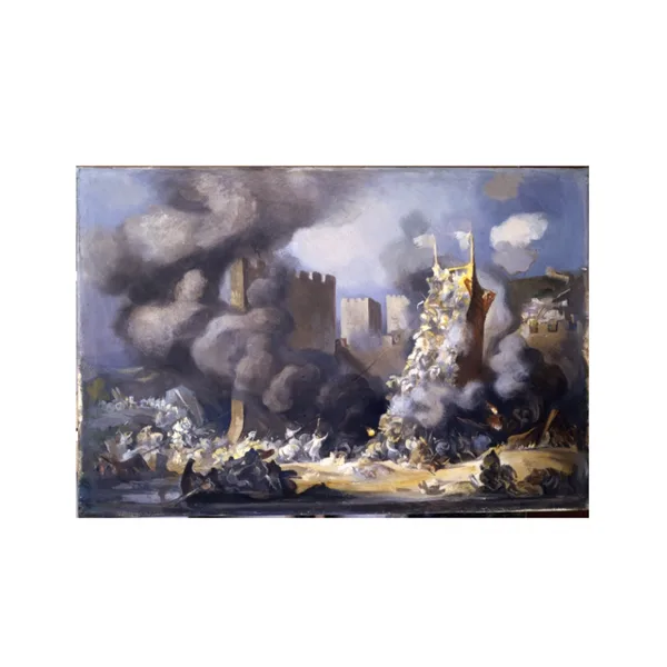Gravura "O Ataque dos Cruzados"