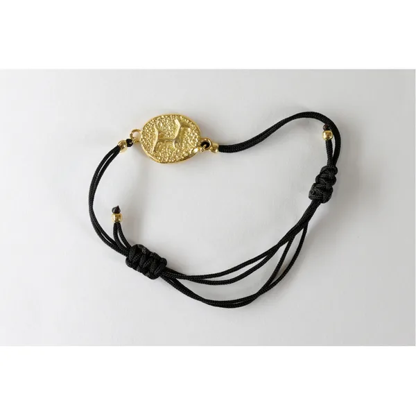Pulseira Prata Dourada Veado